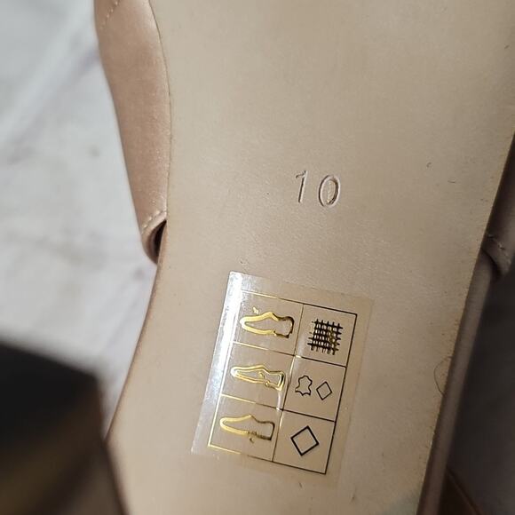 Jeffrey Campbell Estella Pointed Toe Satin Heels with Metallic Detail 10 - Picture 8 of 10